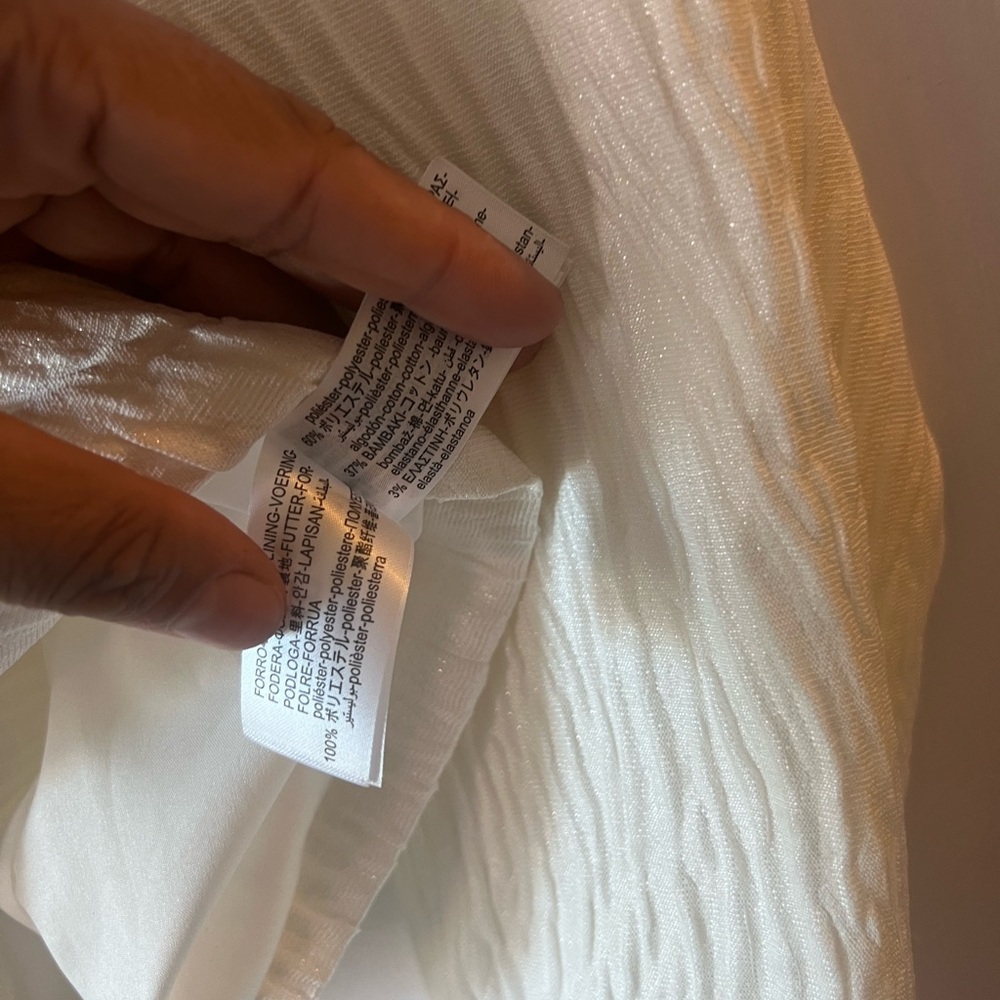 Zara White Textured Women's Blazer - Picture 12 of 12